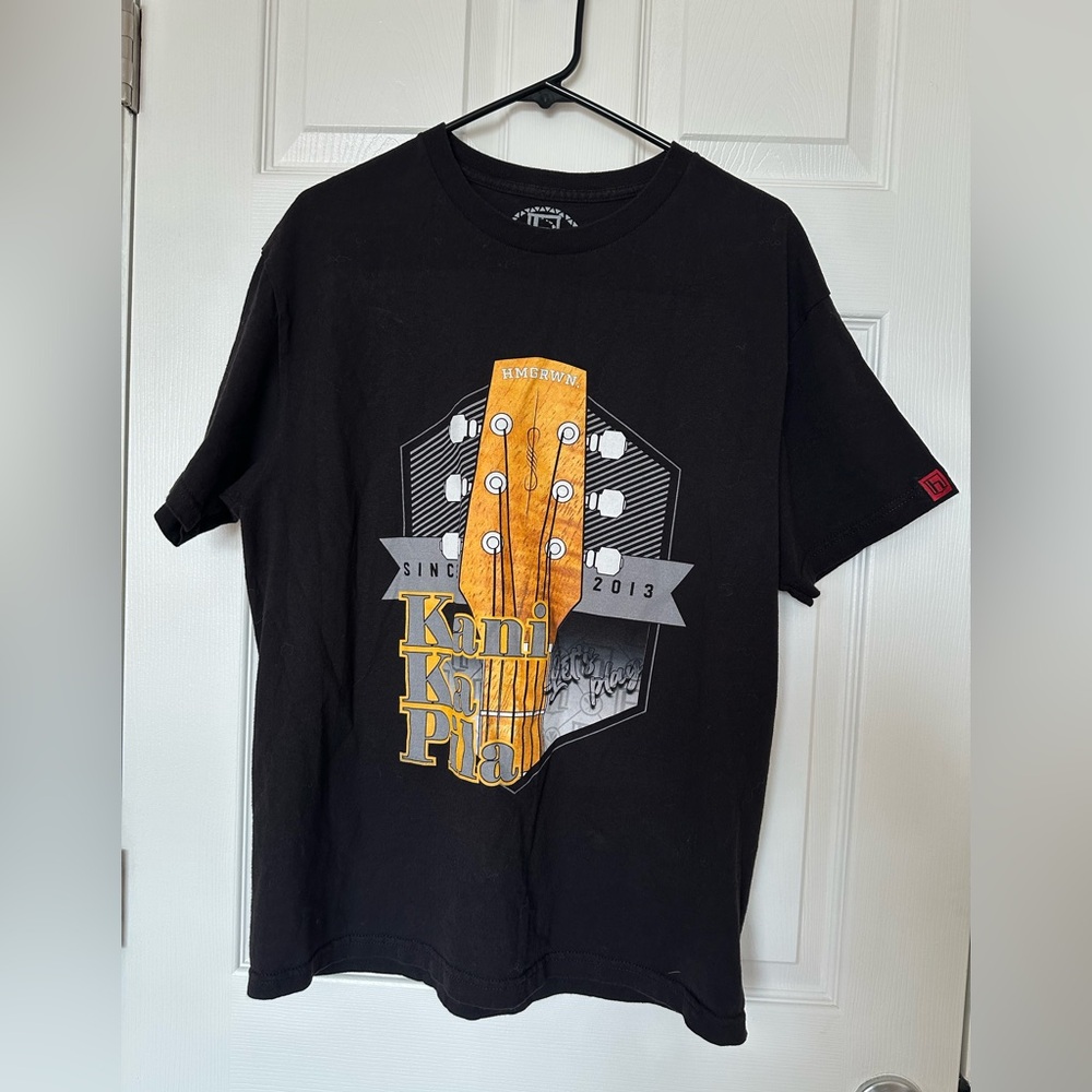 Men’s Large Black Homegrown Hawaiian Kani Ka Pila Graphic T-Shirt
